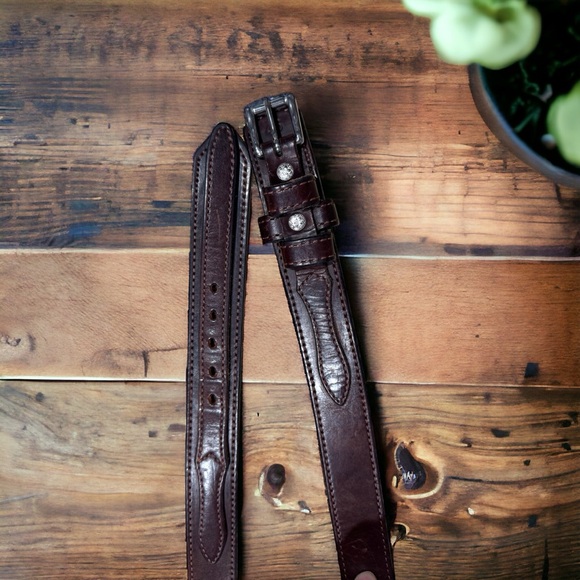 HANKS BELTS The Ranger Belt 1.5” Brown Sz 46 - Picture 2 of 4